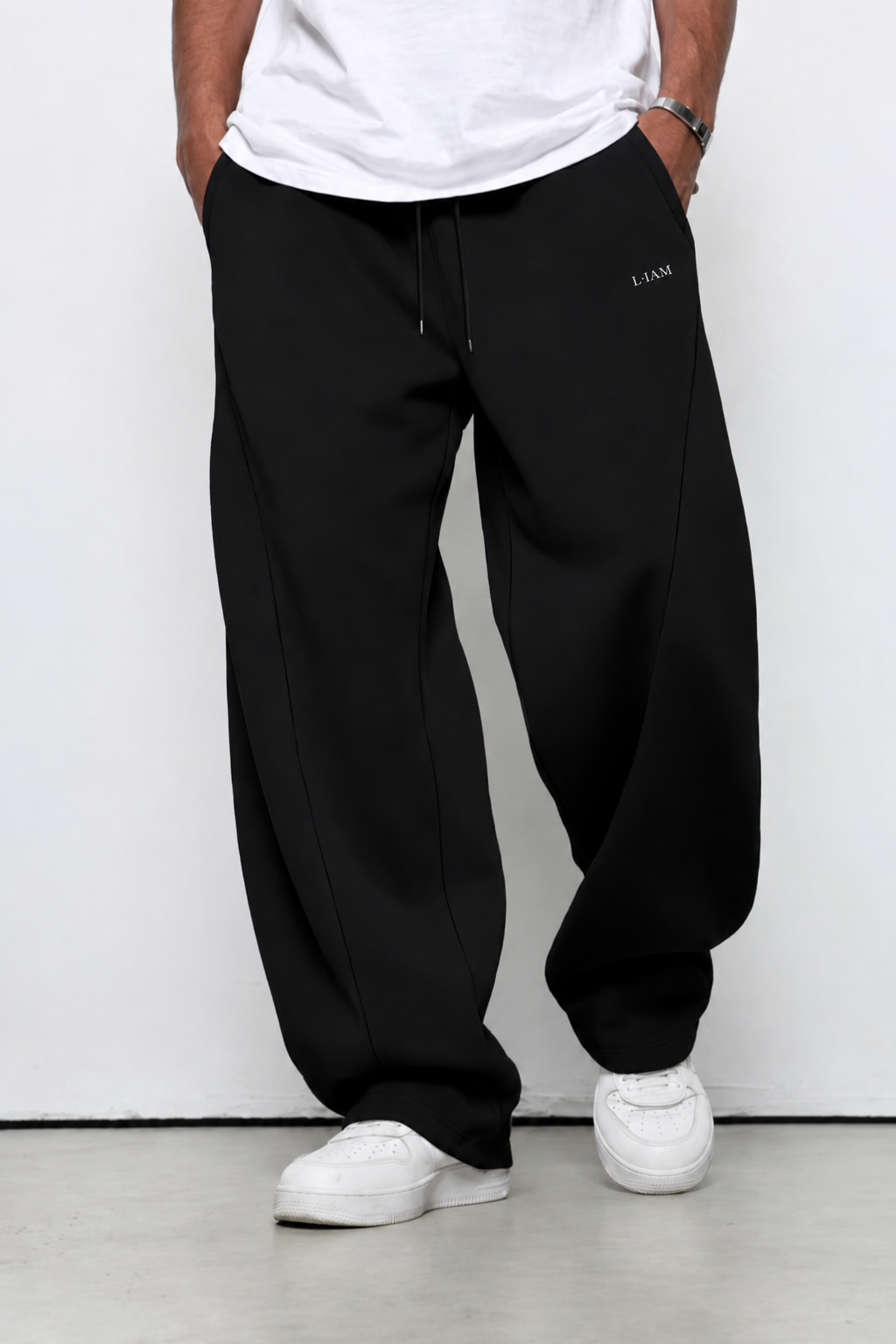Jogging large noir homme L•IAM – Style & confort