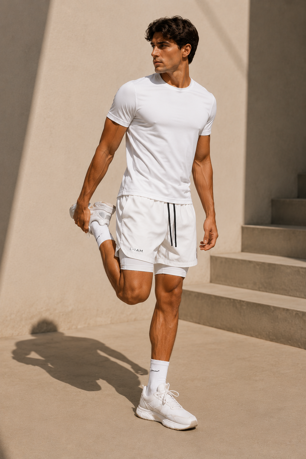Short 2-en-1 White Edition L•IAM — Pure Performance